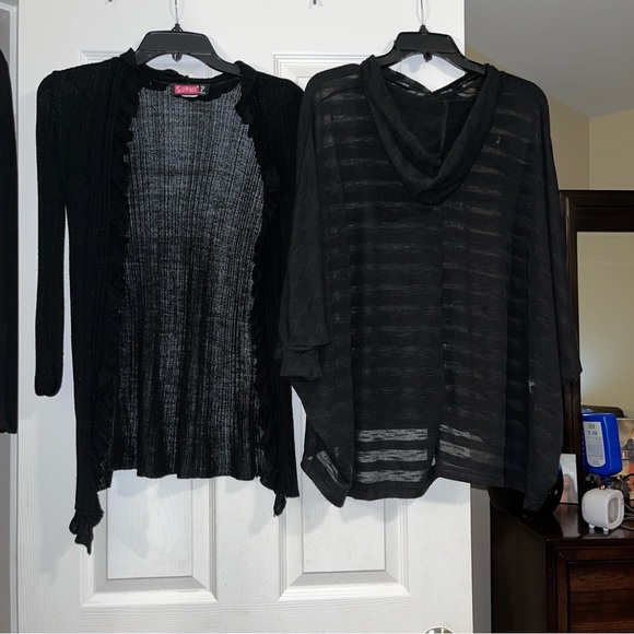 Bundle of 5 black tops size small- medium - Picture 2 of 6